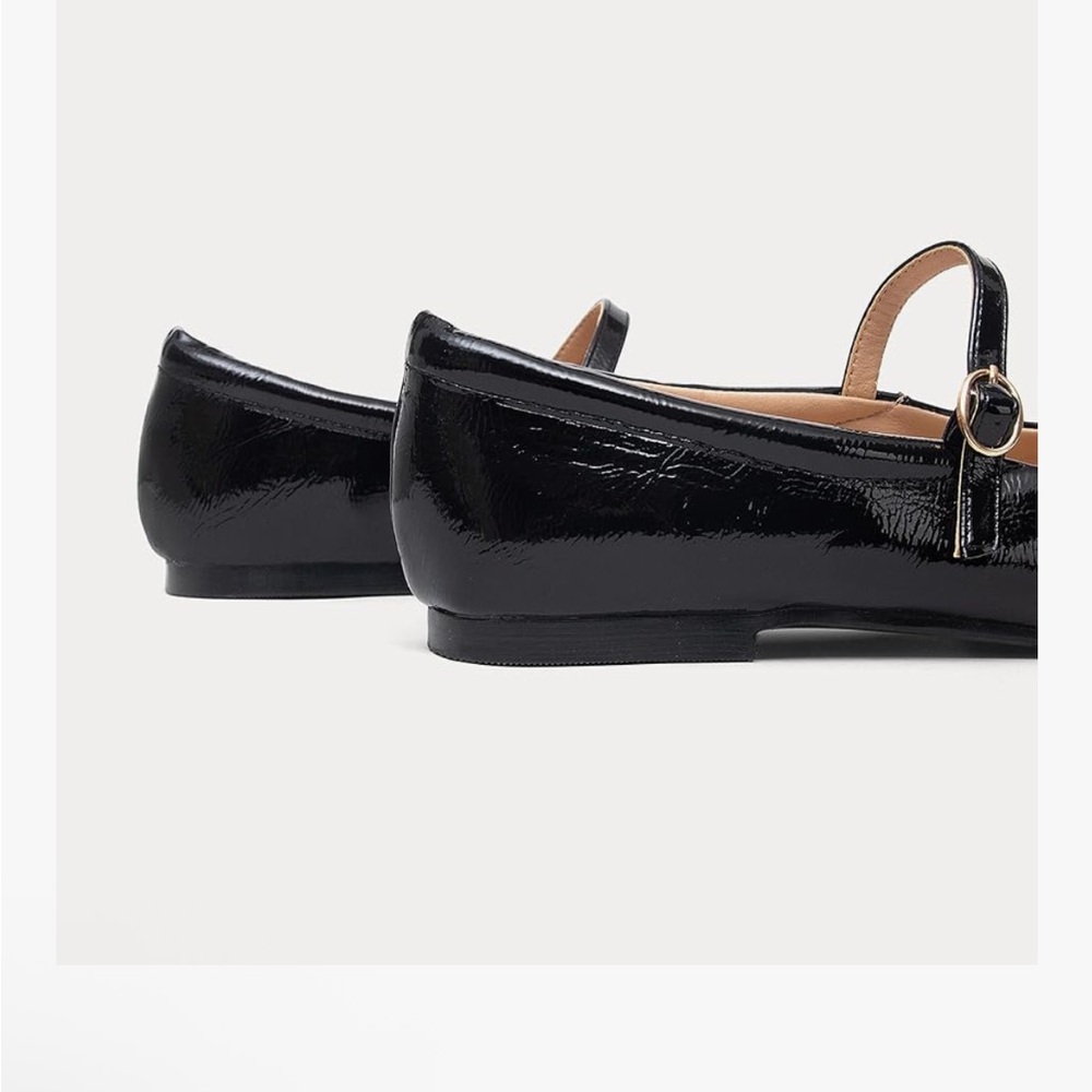 Black Patent Leather Mary Jane Flats Shoes BRAND NEW size 9 - Picture 9 of 9
